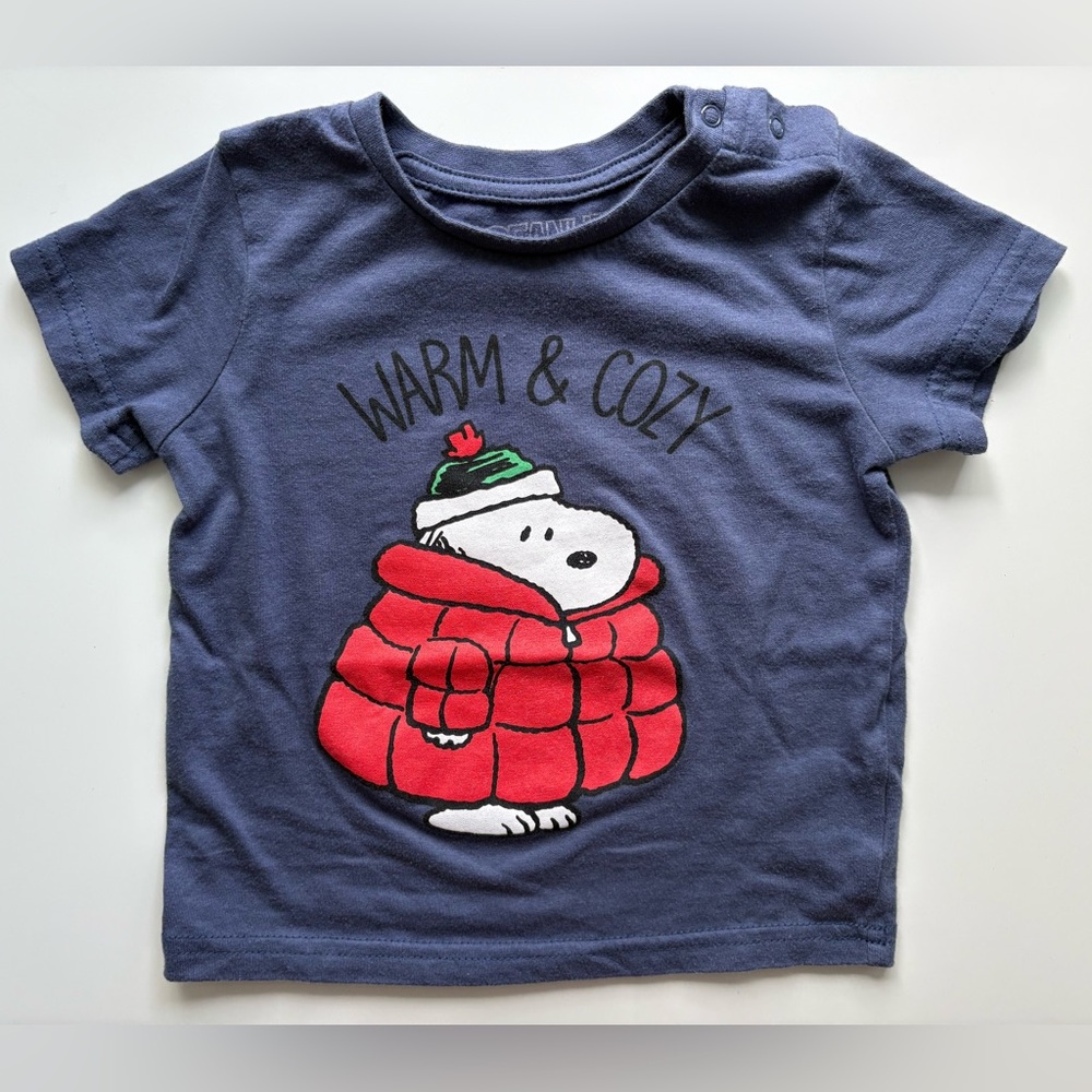 Snoopy 'Warm & Cozy' Graphic Tee 12-18M